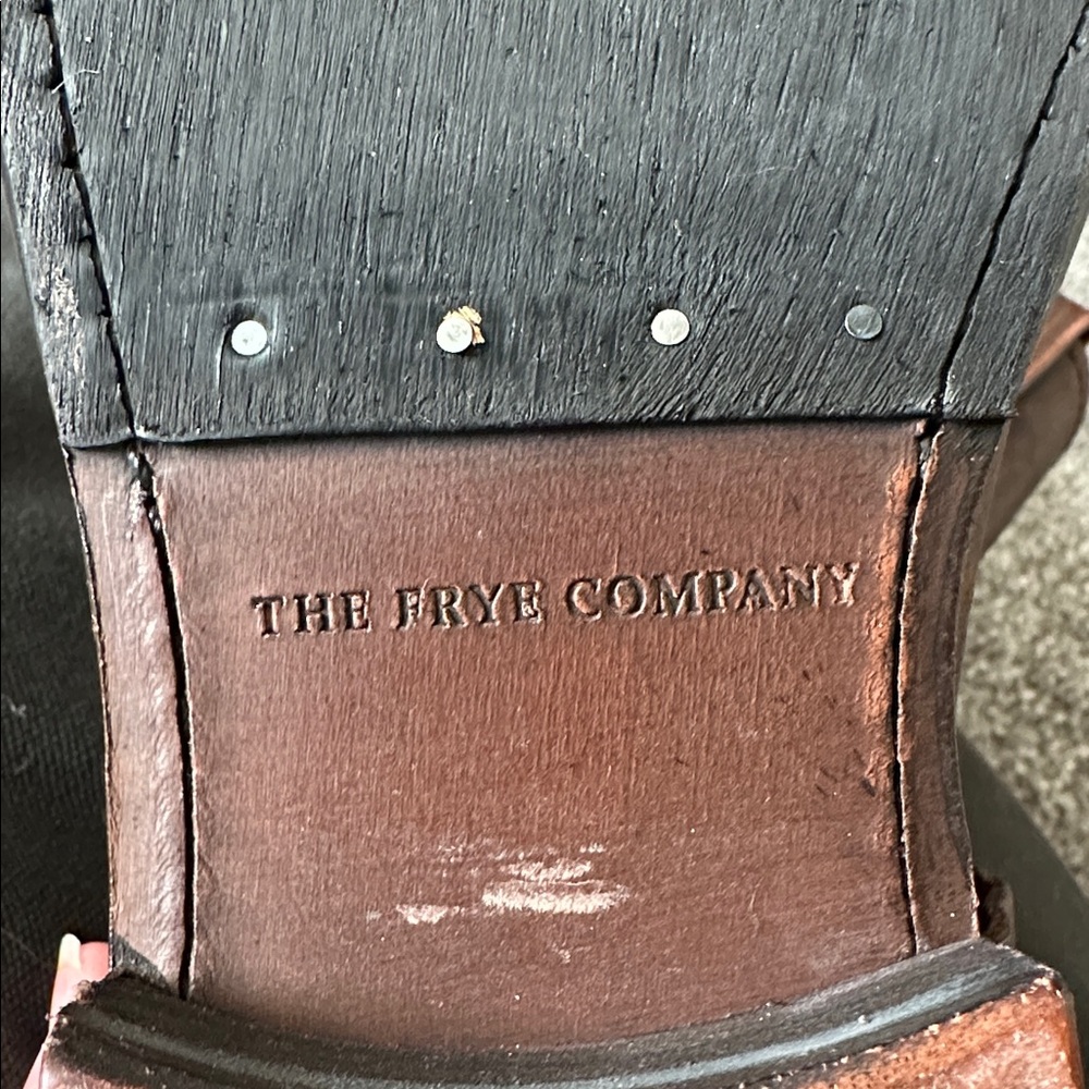 Frye Brown Leather Heeled Boots - Picture 2 of 4